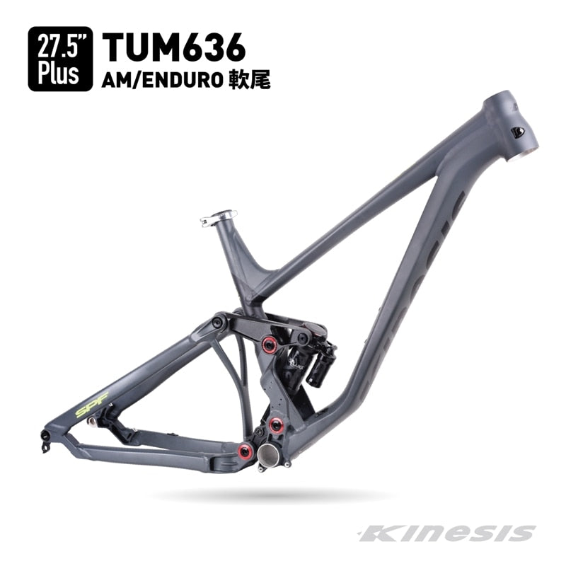 kinesis AM ENDURO full Suspension frame TUM636 27.5/29 inch Aluminum alloy Mountain Bike Shock absorber Downhill bike 148mm NEW