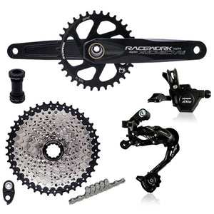 SENSAH RX 1x10 S Speed Bicycle Crank Trigger Shifter Rear Derailleur 10s Cassette 42T 46T Chain MTB Group Set For M6000 DEORE A5